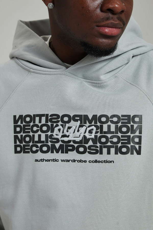 Худи OYYO DECOMPOSITION серый (M)