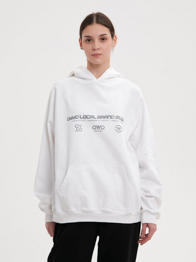Худи OYYO LOCAL белый (M)