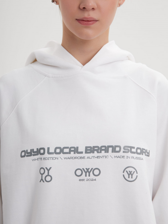 Худи OYYO LOCAL белый (M)